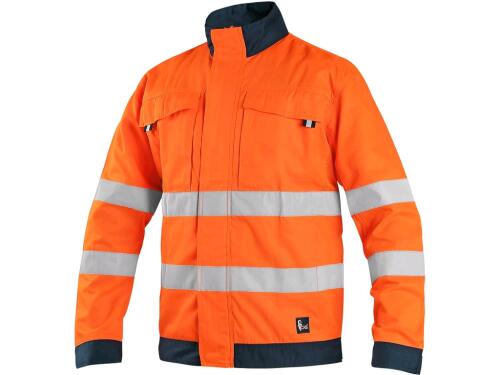 Blůza CXS HALIFAX, výstražná se síťovinou, pánská, oranžovo-modrá, vel. 54